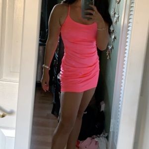 Hot Pink “Better Be” strappy dress